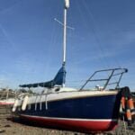 Folkestone's drying harbour - good for Atalanta repairs!
