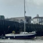 Folkestone's drying harbour - good for Atalanta repairs!