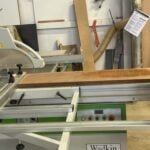 Chris shapes up the new rudder blade