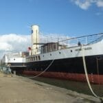 Medway Queen under restoration