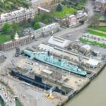 Chatham Historic Dockyard from the air