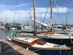 Atalanta Mary safely in Chatham Maritime Marina 