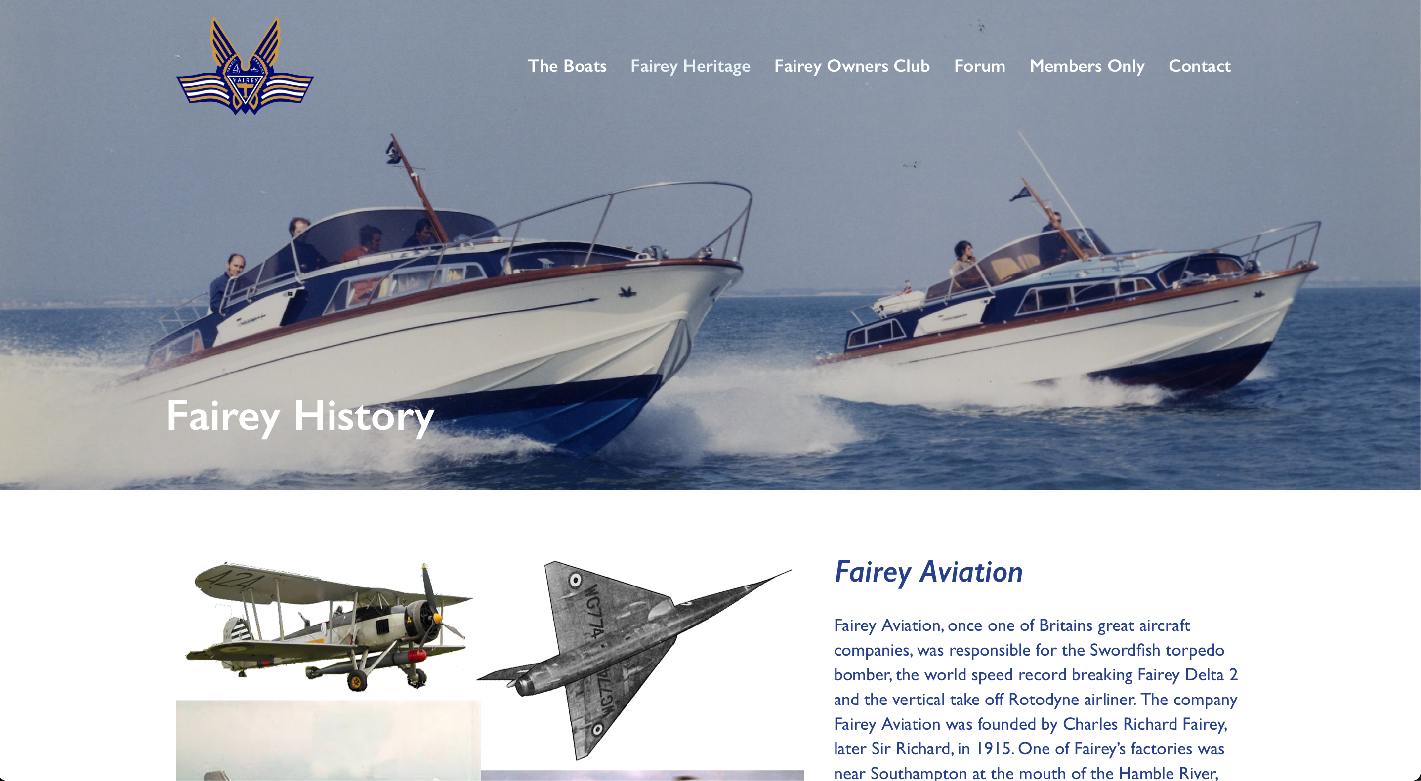 Fairey Owners Club Website
